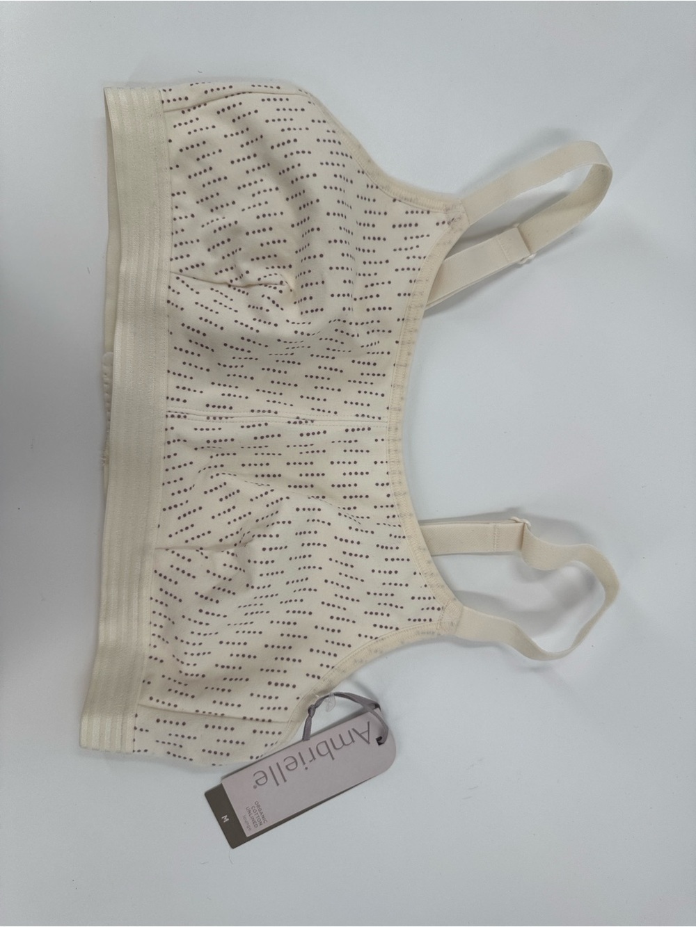 NWT Ambrielle Cream Wireless Comfort Bra Size M